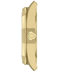 Tissot Women's Swiss Prc 100 Solar Gold-Tone Stainless Steel Bracelet Watch 34mm