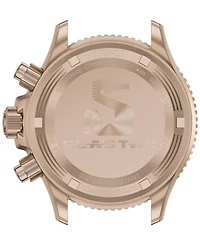 Tissot Men's Swiss Chronograph Seastar 1000 Blue Rubber Strap Watch 38mm