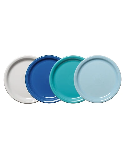 Fiesta Coastal Blues Bistro Coupe 9" Luncheon Plates, Set of 4