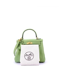 Pre-Owned Hermes Kelly 25 Handbag Swift with Gold Hardware
