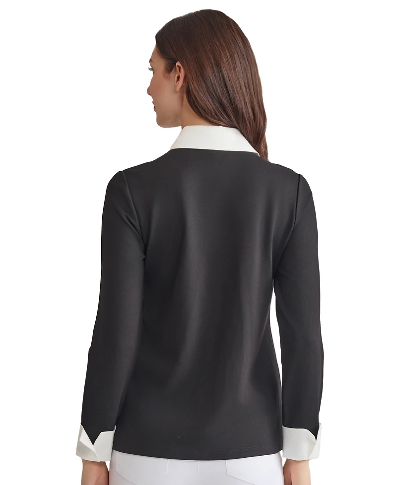 Jones New York Women's Serenity Knit Layered-Look Top