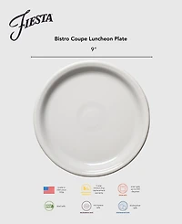 Fiesta Aegean Bistro Coupe 9" Luncheon Plates, Set of 4