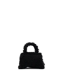 Pre-Owned Balenciaga Small Fluffy Hourglass Top Handle Bag Faux Fur