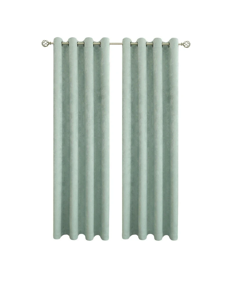 Kate Aurora Hotel Chic 2 Pack Light Filtering Grommet Top Window Curtains - 52 in. W x 84 L, Rose/Pink