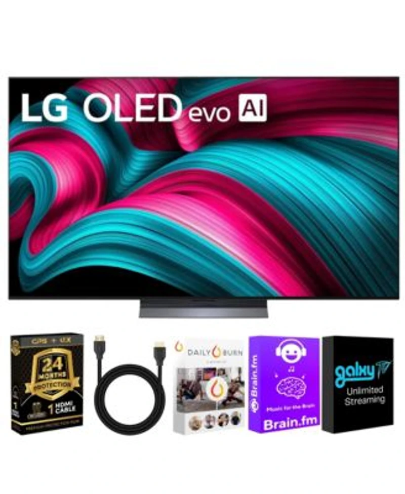 Lg Oled Evo Ai 4k Smart Tv With A9 Gen8 Processor Dolby Vision Atmos Hdr10 Alexa Hdmi Cable Extended Protection Plan.