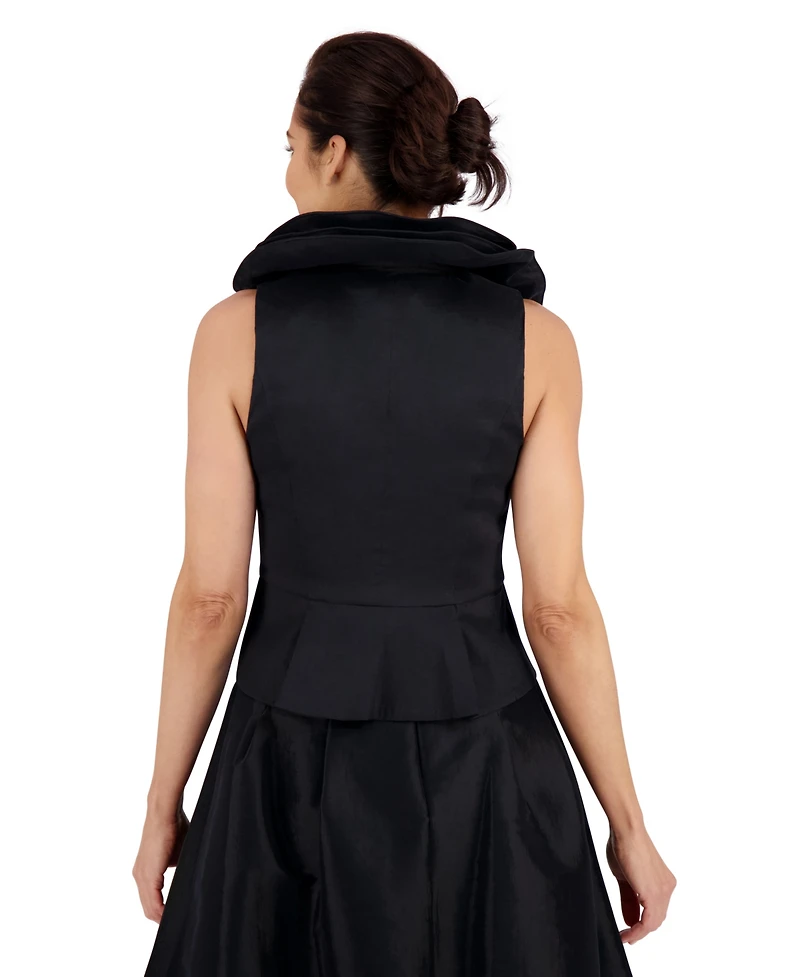 Muse Women's Triple-Collar Sleeveless Top