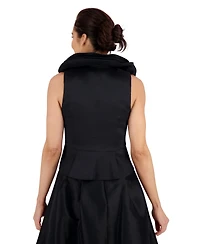 Muse Women's Triple-Collar Sleeveless Top