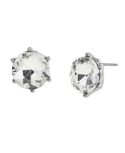 Steve Madden Punk Romance Stone Stud Earrings