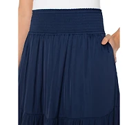 Liverpool Los Angeles Women's Tiered Woven Maxi Skirt