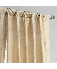 Half Price Drapes Magdelena Champagne Beige Damask Faux Silk Jacquard Room Darkening Curtain
