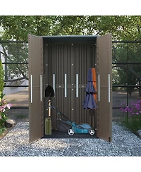 Mondawe Outdoor Resin Storage Cabinet (Single-Tier, Lockable)