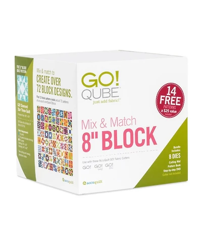 Accuquilt Go! Qube Mix & Match 8" Block