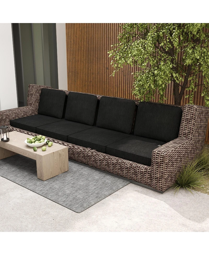 Slickblue 2-Pack Outdoor Patio Cushion Set with Removable Covers