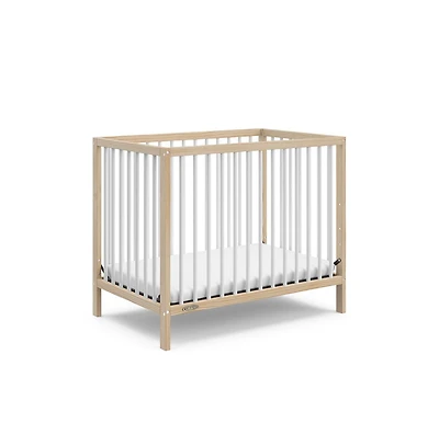 Graco Teddi 4-in-1 Convertible Mini Crib - Natural with White