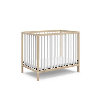 Graco Teddi 4-in-1 Convertible Mini Crib - Natural with White