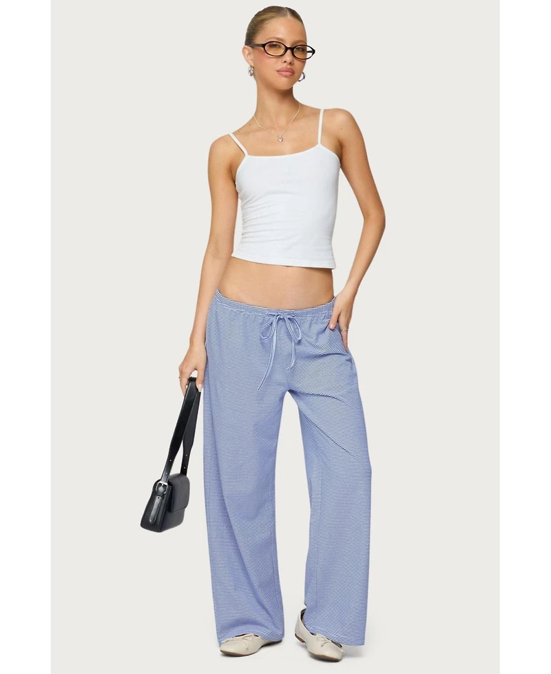 Edikted Women's Olivia Striped Loose Fit Pants