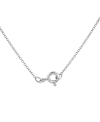 Forever Grown Diamonds Lab Grown Diamond Square Cluster Pendant Necklace (1 ct. t.w.) in Sterling Silver, 16" + 2" extender