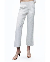 Nocturne Women's Embroidered Bootcut Pants