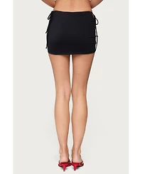 Edikted Women's Maree Bead Cut Out Mini Skirt
