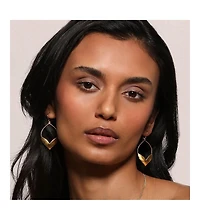 Fluttering Petals Gold Earrings