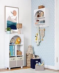 Sourcing Solutions Arched 23" Solid Wood Kids Curve Appeal Bookcase