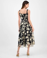 julia jordan Women's Sleeveless Square-Neck Dress