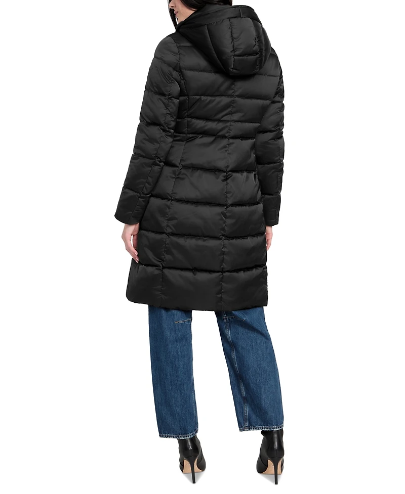 Guess Women's Hooded Faux-Fur-Lined Puffer Coat