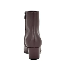 Nine West Women's Savie Leather Block Heel Booties