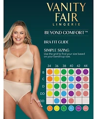 Vanity Fair Women's Beyond Comfort Simple Sizing Wirefree Bra 72204