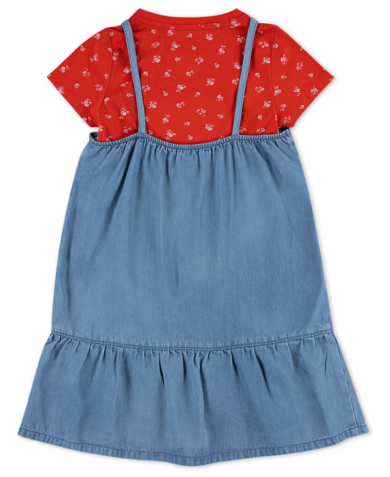 Levi's Toddler Girls 2-Piece Layerable Dress with T-Shirt