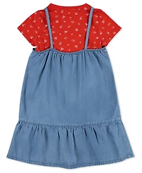 Levi's Toddler Girls 2-Piece Layerable Dress with T-Shirt