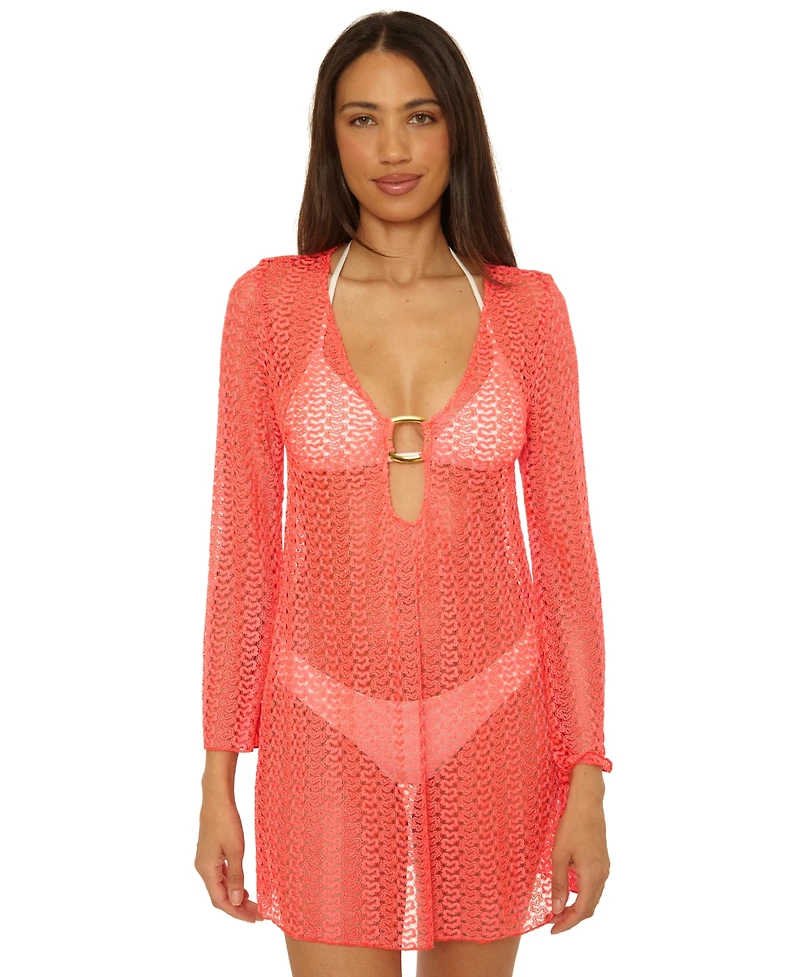 Becca Women's Crocheted Cover-Up Dress