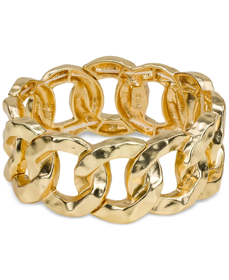 Patricia Nash Matte Hammered Link Stretch Bracelet