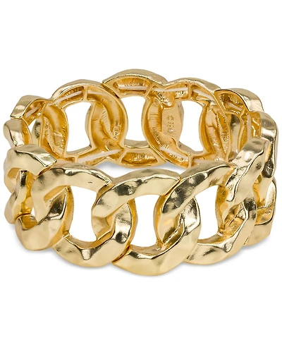 Patricia Nash Matte Hammered Link Stretch Bracelet