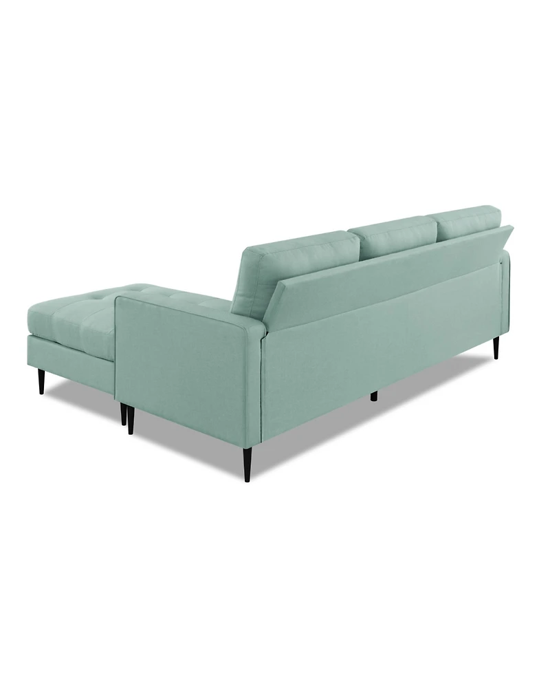 Gold Sparrow 82" Polyester Lexington Reversible Sectional, Created for Macy's