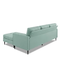Gold Sparrow 82" Polyester Lexington Reversible Sectional, Created for Macy's