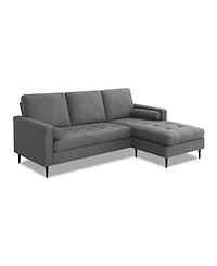 Gold Sparrow 82" Polyester Lexington Reversible Sectional, Created for Macy's
