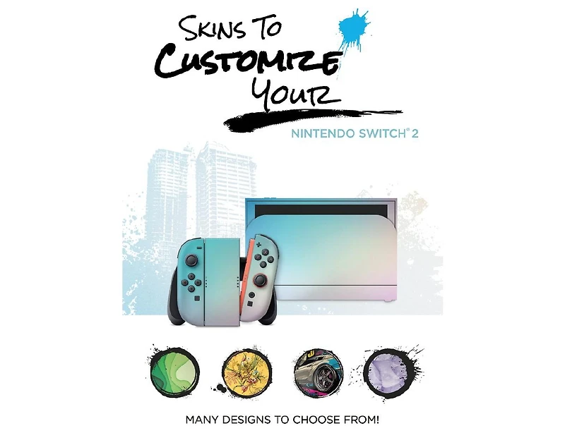 Nintendo Switch 2 + Mario Kart World Bundle with Super Mario Party Jamboree, Pro Controller and MightySkins Code Bundle