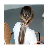 Mixed Size Flat Lay Clip Set - Brown