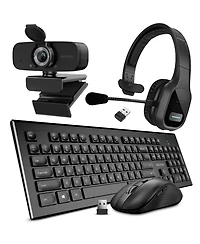 Delton 20X Work Anywhere Bundle: Keyboard, Mouse, Webcam, Headset (DBND4WLS20XREG