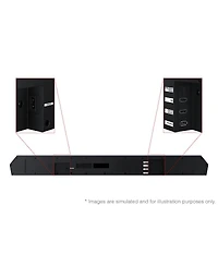 Samsung Hw-Q600F 3.1.2 Channel Soundbar and Wireless Subwoofer