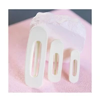 Headbands of Hope Mixed Size Flat Lay Clip Set - Cream