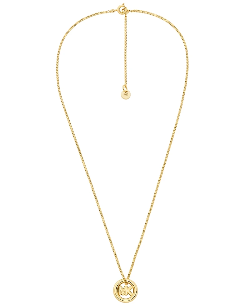 Michael Kors Logo Pendant Necklace