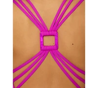 Becca Women's Crinkle Crush Strappy-Back One-Piece Swimsuit