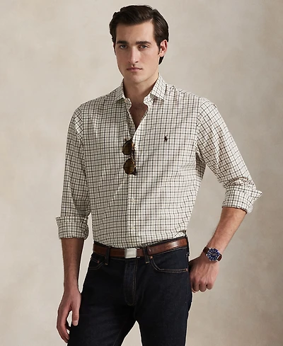 Polo Ralph Lauren Men's Classic-Fit Plaid Stretch Poplin Shirt
