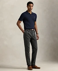 Polo Ralph Lauren Men's Rib-Knit Cotton Polo-Collar Sweater