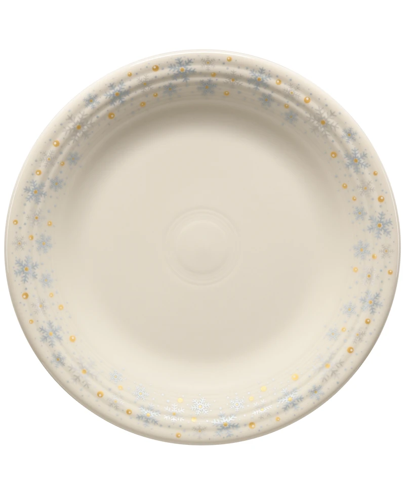 Fiesta Linen Snowflakes Classic Rim Dinner Plate, Exclusively at Macy's