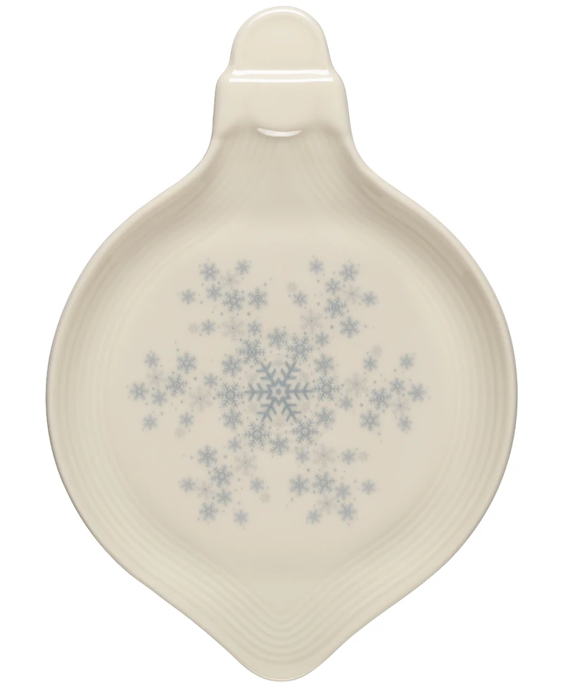 Fiesta Linen Snowflakes Ornament-Shaped Plate, Exclusively at Macy's