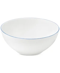 Arch Studio Opal Glass Blue Rim Coupe Cereal Bowl, Set of 4, Exclusively at Macy's