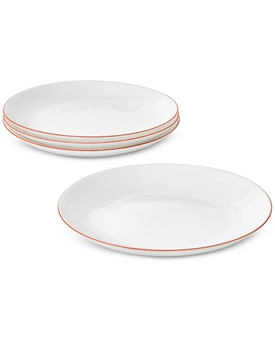 Arch Studio Opal Glass Rust Rim Salad Plate, Set of 4, Exclusively at Macy's